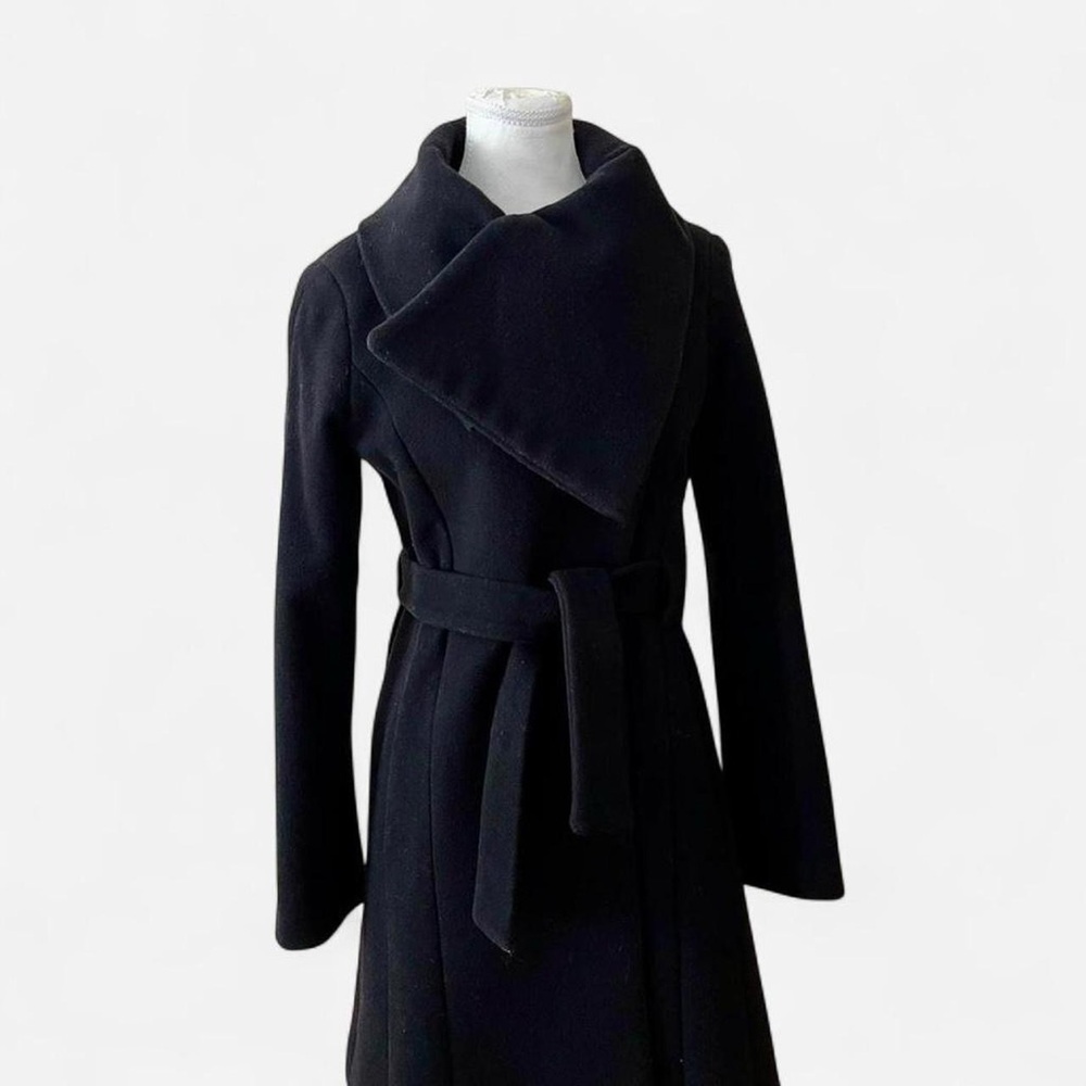 Elegant Black Wrap Coat